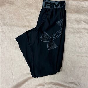 Under Armour Kids Black Joggers with Logo